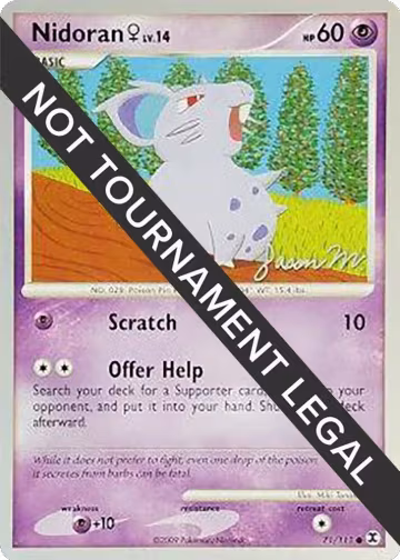 Nidoran F - 2009 (Jason Martinez) (71/111), World Championship Decks — Pokémon card price