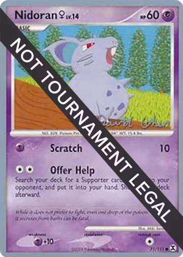 Nidoran F - 2009 (David Cohen) (71/111), World Championship Decks — Pokémon card price