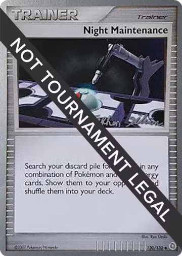 Night Maintenance - 2009 (Stephen Silvestro) (120/132), World Championship Decks — Pokémon card price