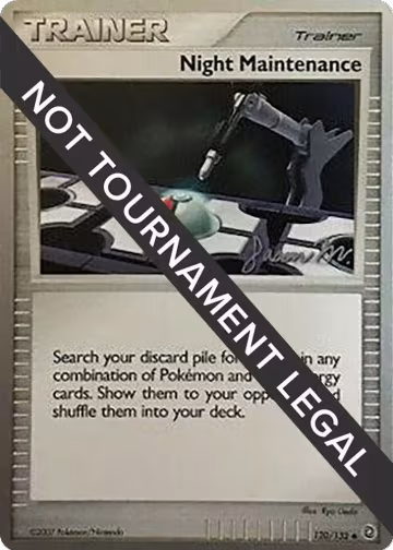 Night Maintenance - 2009 (Jason Martinez) (120/132), World Championship Decks — Pokémon card price