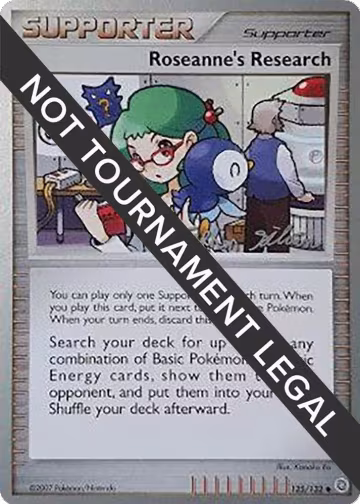 Roseanne's Research - 2009 (Stephen Silvestro) (125/132), World Championship Decks — Pokémon card price