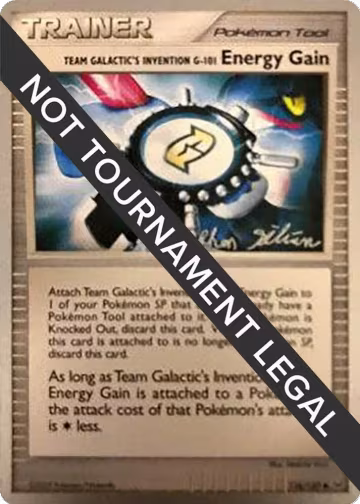 Team Galactic's Invention G-101 Energy Gain - 2009 (Stephen Silvestro) (116/127), World Championship Decks — Pokémon card price