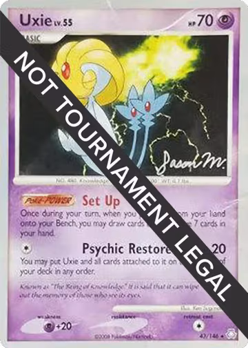 Uxie - 2009 (Jason Martinez) (43/146), World Championship Decks — Pokémon card price