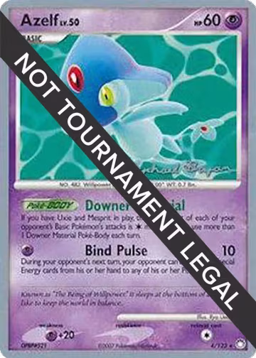Azelf (4) - 2010 (Mychael Bryan) (4/123), World Championship Decks — Pokémon card price
