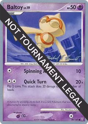 Baltoy - 2010 (Michael Pramawat) (89/147), World Championship Decks — Pokémon card price