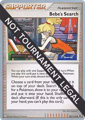 Bebe's Search - 2010 (Michael Pramawat) (89/111), World Championship Decks — Pokémon card price