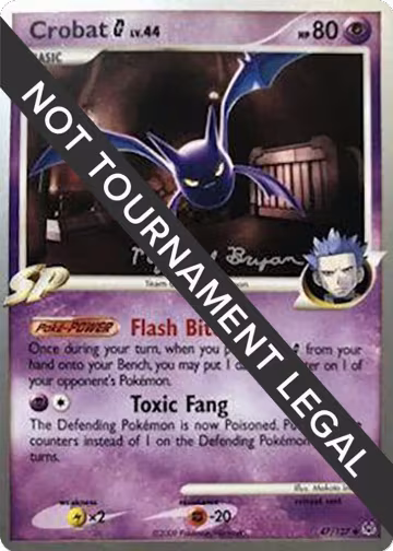 Crobat G - 2010 (Mychael Bryan) (47/127), World Championship Decks — Pokémon card price