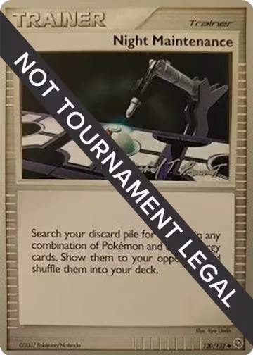Night Maintenance - 2010 (Michael Pramawat) (120/132), World Championship Decks — Pokémon card price