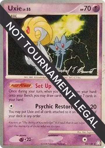 Uxie - 2010 (Michael Pramawat) (43/146), World Championship Decks — Pokémon card price