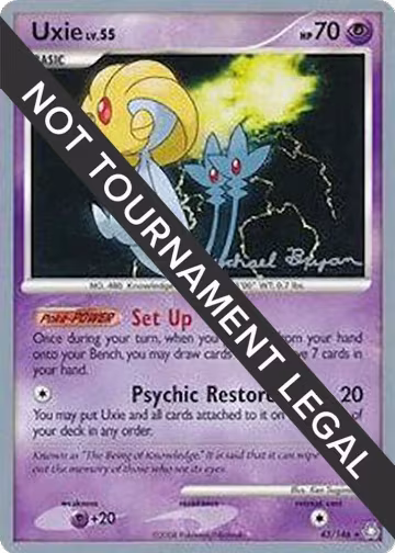 Uxie - 2010 (Mychael Bryan) (43/146), World Championship Decks — Pokémon card price