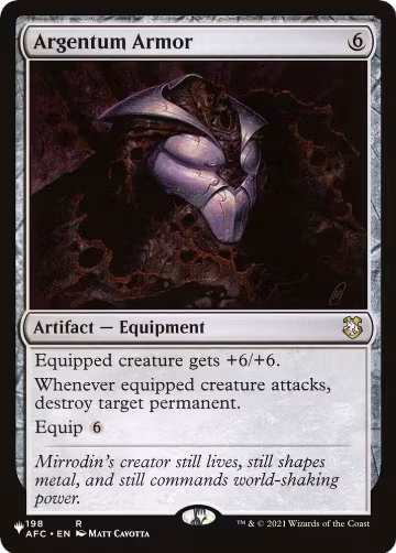 Argentum Armor (198/062), The List Reprints — Magic card price