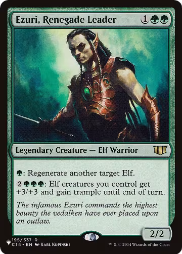 Ezuri, Renegade Leader (195/337), The List Reprints — Magic card price