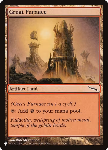 Great Furnace (MRD) (282/306), The List Reprints — Magic card price