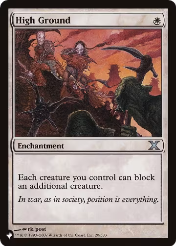 High Ground (20/383), The List Reprints — Magic card price