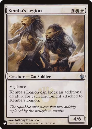 Kemba's Legion (9/155), The List Reprints — Magic card price