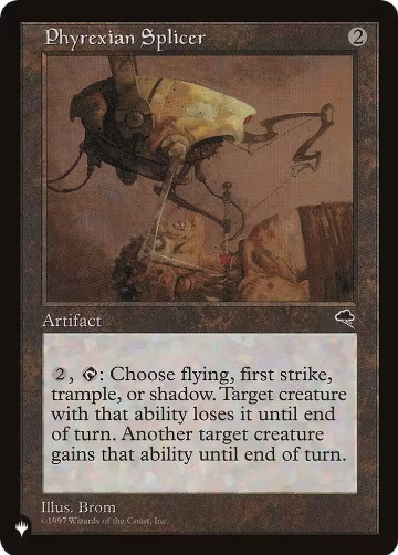 Phyrexian Splicer, The List Reprints — Magic card price