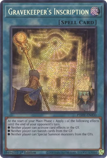 Gravekeeper's Inscription (PHHY-EN000), Photon Hypernova — Yu-Gi-Oh! card price