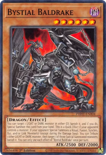 Bystial Baldrake (PHHY-EN004), Photon Hypernova — Yu-Gi-Oh! card price