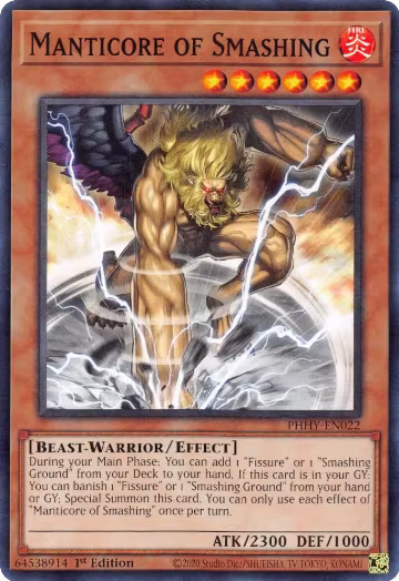 Manticore of Smashing (PHHY-EN022), Photon Hypernova — Yu-Gi-Oh! card price