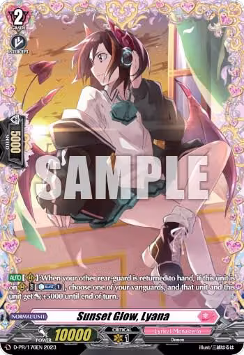 Sunset Glow, Lyana (Frame Rare) (D-PR/176EN), D Promo Cards — Vanguard card price
