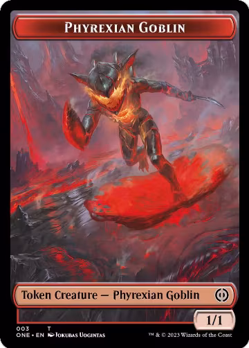 Phyrexian Goblin Token (3), Phyrexia: All Will Be One — Magic card price