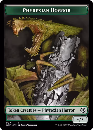 Phyrexian Horror Token (007) (7), Phyrexia: All Will Be One — Magic card price