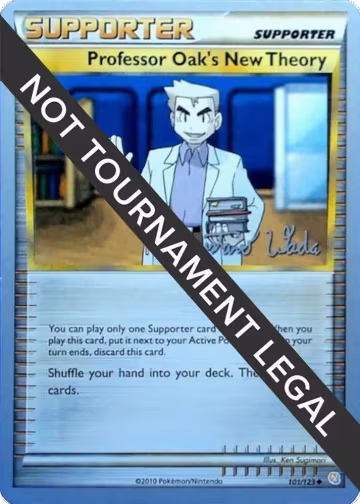 Professor Oak's New Theory - 2011 (Gustavo Wada) (101/123), World Championship Decks — Pokémon card price