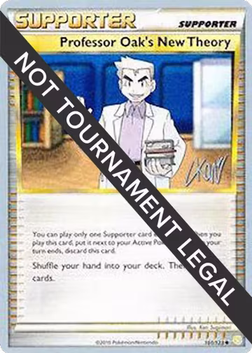 Professor Oak's New Theory - 2011 (Christopher Kan) (101/123), World Championship Decks — Pokémon card price