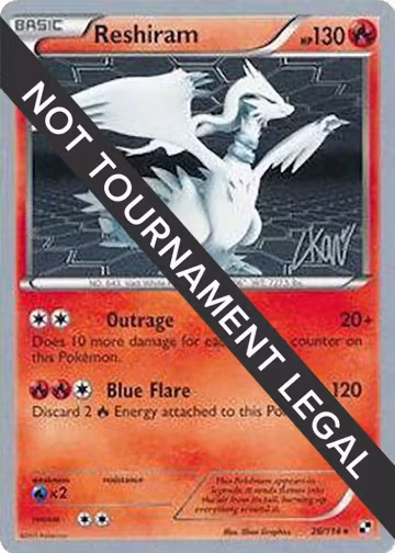 Reshiram - 2011 (Christopher Kan) (26/114), World Championship Decks — Pokémon card price