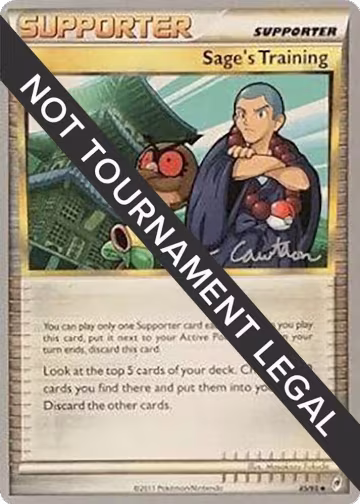 Sage's Training - 2011 (Ross Cawthon) (85/95), World Championship Decks — Pokémon card price