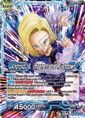 Android 18 // Android 18, Impenetrable Rushdown (BT20-023), Power Absorbed — DB Super card price