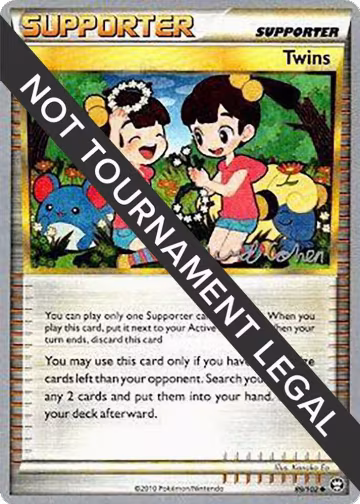 Twins - 2011 (David Cohen) (89/102), World Championship Decks — Pokémon card price