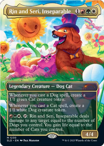 Rin and Seri, Inseparable (1230) (1230), Secret Lair Drop Series — Magic card price