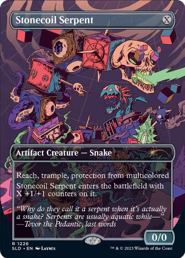 Stonecoil Serpent (1226), Secret Lair Drop Series — Magic card price