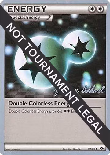 Double Colorless Energy - 2012 (Zachary Bokhari) (92/99), World Championship Decks — Pokémon card price
