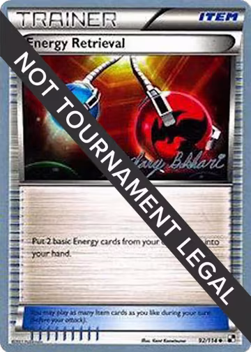 Energy Retrieval - 2012 (Zachary Bokhari) (92/114), World Championship Decks — Pokémon card price