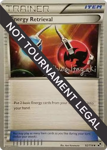 Energy Retrieval - 2012 (Shuto Itagaki) (92/114), World Championship Decks — Pokémon card price