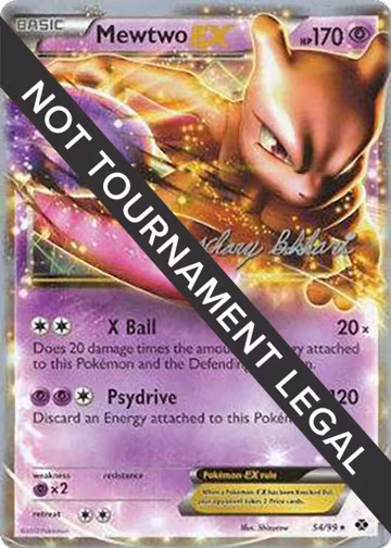 Mewtwo EX - 2012 (Zachary Bokhari) (54/99), World Championship Decks — Pokémon card price
