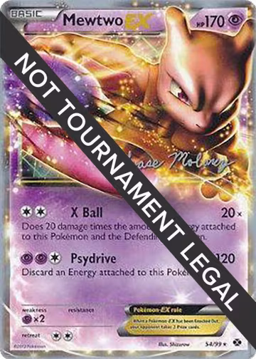 Mewtwo EX - 2012 (Chase Moloney) (54/99), World Championship Decks — Pokémon card price