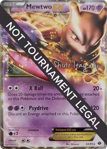 Mewtwo EX - 2012 (Shuto Itagaki) (54/99), World Championship Decks — Pokémon card price