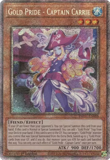 Gold Pride - Captain Carrie (Starlight Rare) (PHHY-EN088) — card price