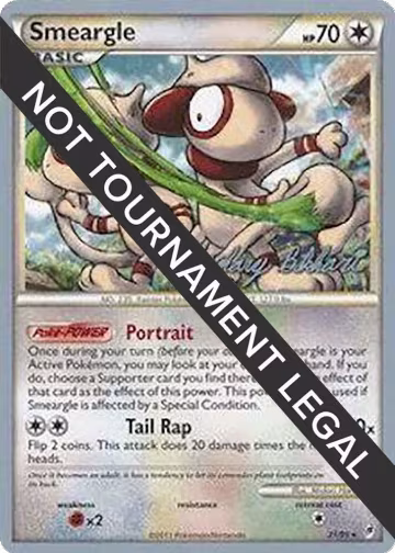 Smeargle - 2012 (Zachary Bokhari) (21/95), World Championship Decks — Pokémon card price