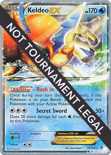 Keldeo EX - 2013 (Clement Lamberton) (49/149), World Championship Decks — Pokémon card price