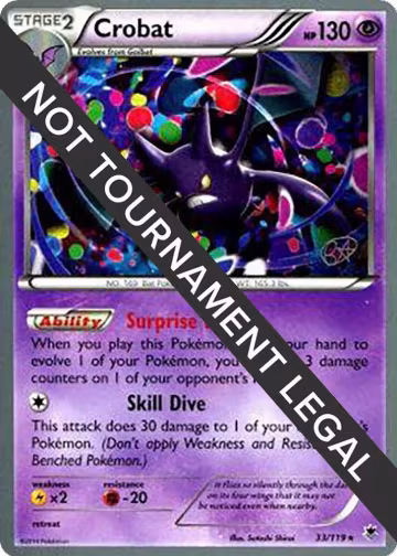 Crobat - 2015 (Rowan Stavenow) (33/119), World Championship Decks — Pokémon card price