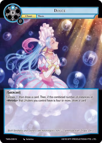Dolce (TWS-039 N), The War of the Suns — Force of Will card price