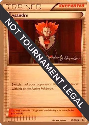 Lysandre - 2015 (Alejandro Ng-Guzman) (90/106), World Championship Decks — Pokémon card price