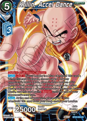 Krillin, Accel Dance (BT20-026), Power Absorbed — DB Super card price