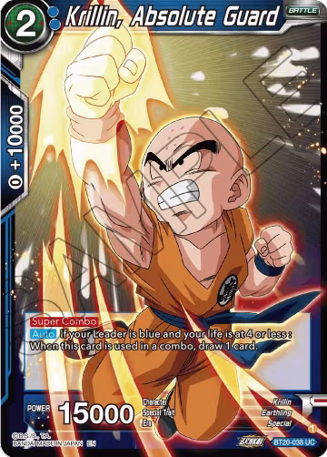 Krillin, Absolute Guard (BT20-038), Power Absorbed — DB Super card price