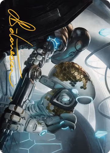 Myr Kinsmith Art Card (Gold-Stamped Signature) (56), Art Series: Phyrexia: All Will Be One — Magic card price