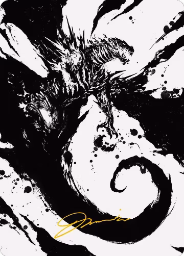 Capricious Hellraiser Art Card (Gold-Stamped Signature) (73), Art Series: Phyrexia: All Will Be One — Magic card price